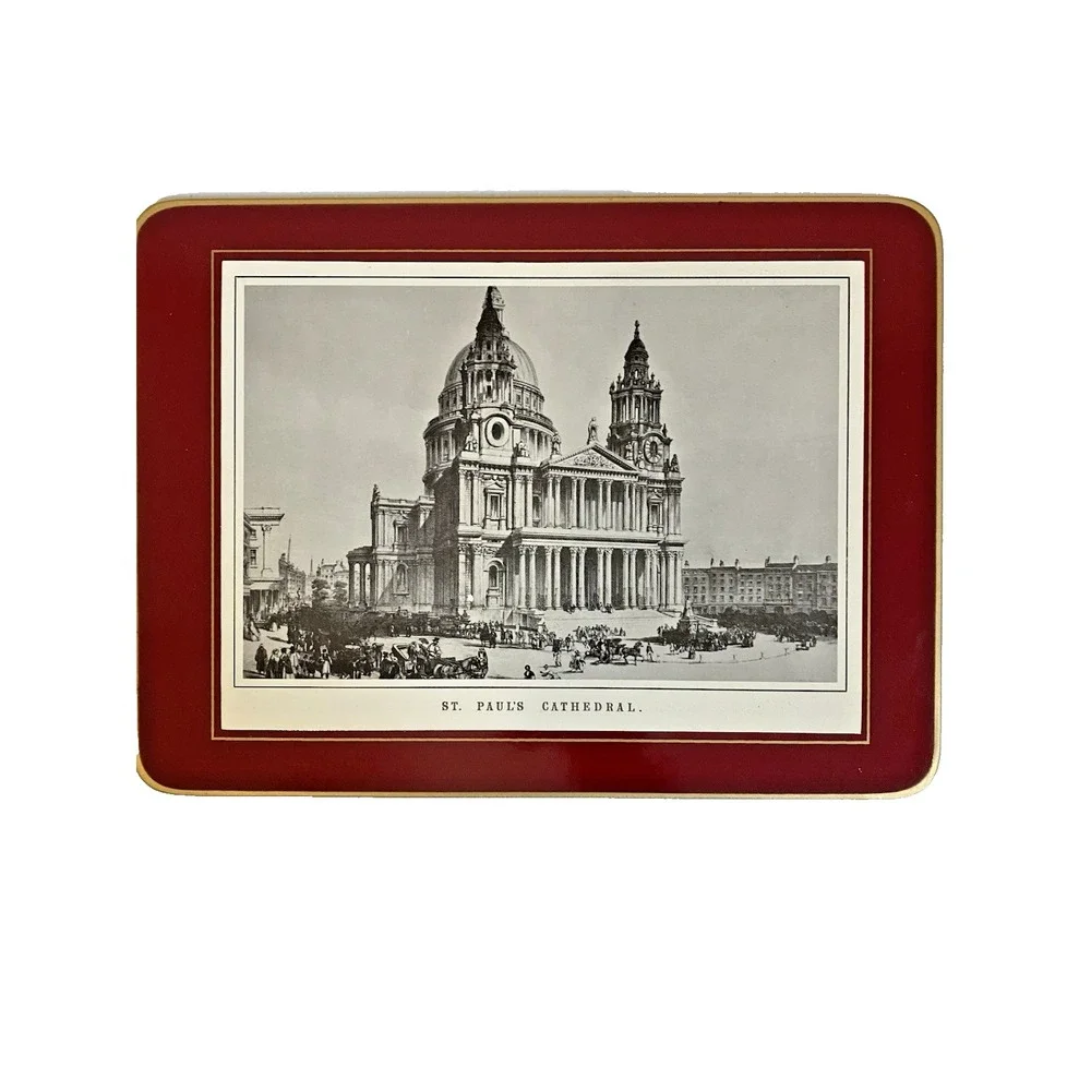 Set of 6 Clover Leaf Table Place Mats Old Views of London Cork‎ 11.25